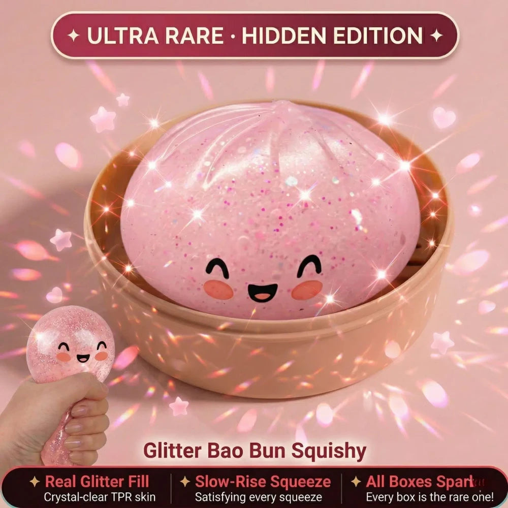 Gold Glitter Dumpling Squishy
